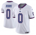 Men's New York Giants #0 Brian Burns White Limited Football Stitched Jersey