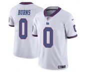 Men's New York Giants #0 Brian Burns White Limited Football Stitched Jersey