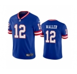 Men's New York Giants #12 Darren Waller Blue Classic Stitched Jersey