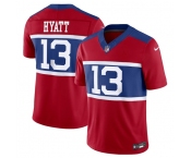 Men's New York Giants #13 Jalin Hyatt Century Red Alternate Vapor F.U.S.E. Limited Football Stitched Jersey