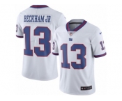 Men's New York Giants #13 Odell Beckham Jr Nike White Color Rush Limited Jersey
