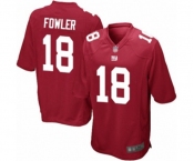 Men's New York Giants #18 Bennie Fowler Game Red Alternate Football Jersey
