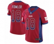 Men's New York Giants #18 Bennie Fowler Limited Red Rush Drift Fashion Football Jersey