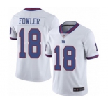 Men's New York Giants #18 Bennie Fowler Limited White Rush Vapor Untouchable Football Jersey