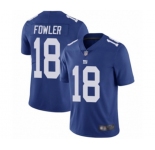 Men's New York Giants #18 Bennie Fowler Royal Blue Team Color Vapor Untouchable Limited Player Football Jersey
