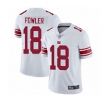 Men's New York Giants #18 Bennie Fowler White Vapor Untouchable Limited Player Football Jersey