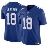 Men's New York Giants #18 Darius Slayton Blue 2025 F.U.S.E. With 1-Star C Patch Vapor Untouchable Limited Football Stitched Jersey