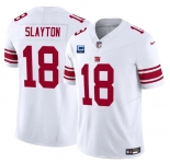 Men's New York Giants #18 Darius Slayton White 2025 F.U.S.E. With 1-Star C Patch Vapor Untouchable Limited Football Stitched Jersey
