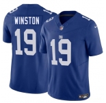 Men's New York Giants #19 Jameis Winston Blue 2025 F.U.S.E. Vapor Untouchable Limited Football Stitched Jersey