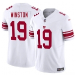 Men's New York Giants #19 Jameis Winston White 2025 F.U.S.E. Vapor Untouchable Limited Football Stitched Jersey
