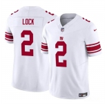 Men's New York Giants #2 Drew Lock White 2023 F.U.S.E. Vapor Untouchable Limited Football Stitched Jersey