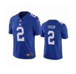 Men's New York Giants #2 Tyrod Taylor Royal Vapor Untouchable Limited Stitched Jersey