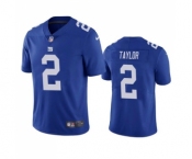 Men's New York Giants #2 Tyrod Taylor Royal Vapor Untouchable Limited Stitched Jersey