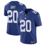 Men's New York Giants #20 Eric Gray Blue Vapor Untouchable Limited Football Stitched Jersey