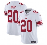 Men's New York Giants #20 Eric Gray White Vapor Untouchable Limited Football Stitched Jersey
