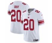 Men's New York Giants #20 Eric Gray White Vapor Untouchable Limited Football Stitched Jersey