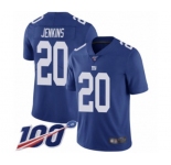 Men's New York Giants #20 Janoris Jenkins Royal Blue Team Color Vapor Untouchable Limited Player 100th Season Football Jersey
