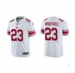 Men's New York Giants #23 Gary Brightwell White Vapor Untouchable Limited Stitched Jersey