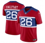 Men's New York Giants #26 Devin Singletary Century Red Alternate Vapor F.U.S.E. Limited Football Stitched Jersey