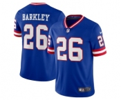 Men's New York Giants #26 Saquon Barkley Royal Vapor Untouchable Limited Stitched Jersey