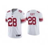 Men's New York Giants #28 Cordale Flott White Vapor Untouchable Limited Stitched NFL Jersey