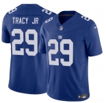 Men's New York Giants #29 Tyrone Tracy Jr Blue 2023 F.U.S.E. Vapor Untouchable Limited Stitched Jersey