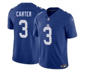 Men's New York Giants #3 Abdul Carter Blue 2026 F.U.S.E. Vapor Untouchable Limited Stitched Jersey