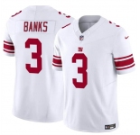 Men's New York Giants #3 Deonte Banks White 2023 F.U.S.E. Vapor Untouchable Limited Football Stitched Jersey