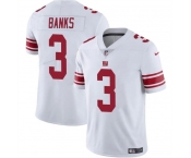 Men's New York Giants #3 Deonte Banks White Vapor Untouchable Limited Football Stitched Jersey
