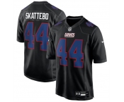 Men's New York Giants #44 Cam Skattebo Black Fashion Football Stitched Game Jersey