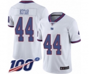 Men's New York Giants #44 Doug Kotar Limited White Rush Vapor Untouchable 100th Season Football Jersey
