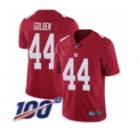Men's New York Giants #44 Markus Golden Red Limited Red Inverted Legend 100th Season Football Jersey