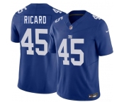Men's New York Giants #45 Patrick Ricard Blue 2026 F.U.S.E. Vapor Untouchable Limited Football Stitched Jersey