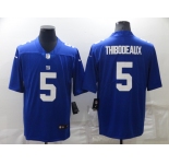 Men's New York Giants #5 Kayvon Thibodeaux 2022 Blue Vapor Untouchable Limited Stitched Jersey