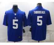Men's New York Giants #5 Kayvon Thibodeaux 2022 Blue Vapor Untouchable Limited Stitched Jersey