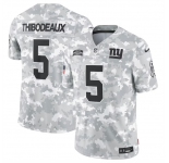 Men's New York Giants #5 Kayvon Thibodeaux 2024 Arctic Camo Salute To Service Limited Stitched Football Jersey