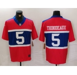 Men's New York Giants #5 Kayvon Thibodeaux Century Red Alternate Vapor F.U.S.E. Limited Football Stitched Jersey