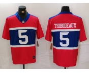Men's New York Giants #5 Kayvon Thibodeaux Century Red Alternate Vapor F.U.S.E. Limited Football Stitched Jersey