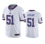 Men's New York Giants #51 Azeez Ojulari White Color Rush Limited Stitched Jersey