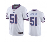 Men's New York Giants #51 Azeez Ojulari White Color Rush Limited Stitched Jersey