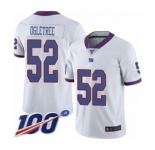 Men's New York Giants #52 Alec Ogletree Limited White Rush Vapor Untouchable 100th Season Football Jersey