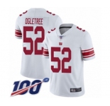 Men's New York Giants #52 Alec Ogletree White Vapor Untouchable Limited Player 100th Season Football Jersey