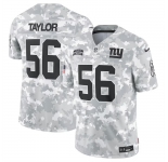 Men's New York Giants #56 Lawrence Taylor 2024 Arctic Camo Salute To Service Limited Stitched Football Jersey