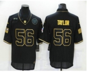 Men's New York Giants #56 Lawrence Taylor Black Gold 2020 Salute To Service Stitched NFL Nike Limited Jersey