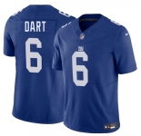 Men's New York Giants #6 Jaxson Dart Blue 2025 Draft F.U.S.E. Vapor Untouchable Limited Football Stitched Jersey