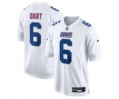 Men's New York Giants #6 Jaxson Dart Tundra White Fashion Game Nike Jersey