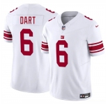 Men's New York Giants #6 Jaxson Dart White 2025 Draft F.U.S.E. Vapor Untouchable Limited Football Stitched Jersey