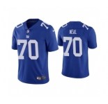 Men's New York Giants #70 Evan Neal Blue Vapor Untouchable Limited Stitched Jersey