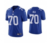 Men's New York Giants #70 Evan Neal Blue Vapor Untouchable Limited Stitched Jersey