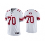 Men's New York Giants #70 Evan Neal White Vapor Untouchable Limited Stitched Jersey